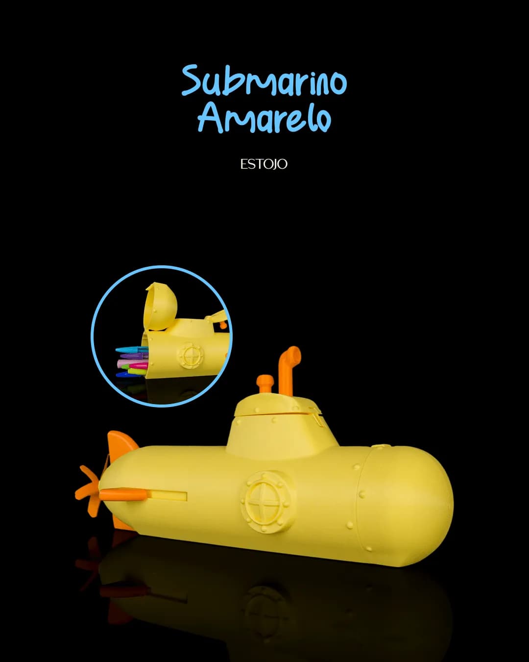 Submarino Amarelo - Estojo